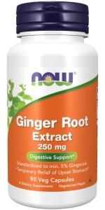 NOW FOODS Ginger Root Extract - Wyciąg z korzenia imbiru 250 mg  (90 kaps.)