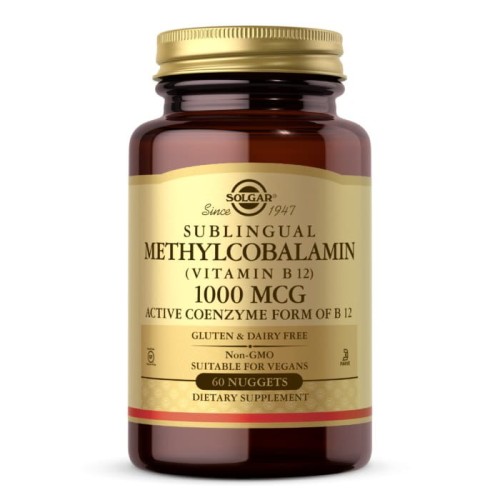 SOLGAR Sublingual Methylocobalamin (Vitamin B12) 1000 mcg (60 tabl.)
