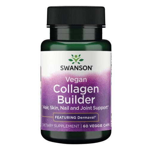 SWANSON Vegan Collagen Builder - Dermaval (60 kaps.)