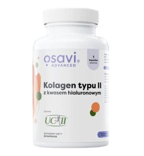 OSAVI Kolagen Typu II z Kwasem Hialuronowym (60 kaps.)