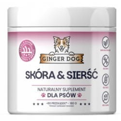 Ginger Dog Skóra &amp; Sierść suplement dla psów 180 g
