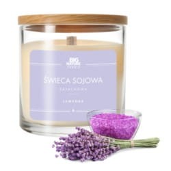Big Nature Świeca Sojowa LAWENDA 150 g