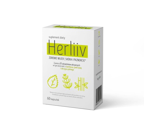 HERLIIV 60 kaps. - zdrowe włosy, skóra i paznokcie