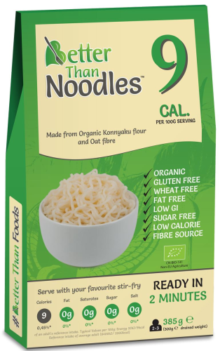 BETTER THAN FOODS Makaron Konjac Noodle bezglutenowy BIO 385g