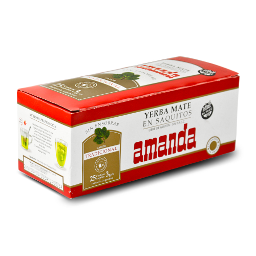 Yerba Mate AMANDA klasyczna fix 25*3g (saszetki bez koperty)