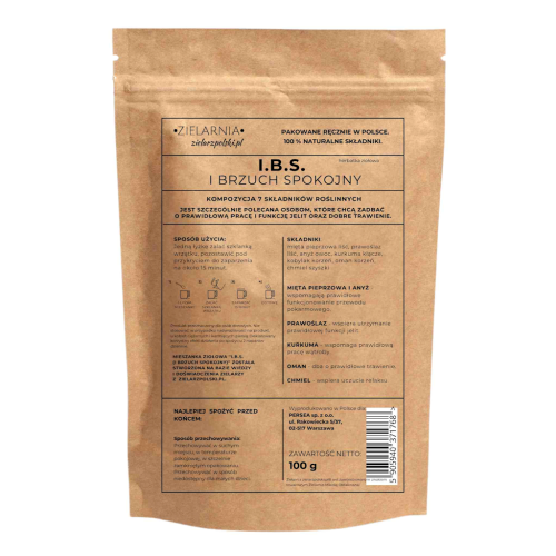 I.B.S.- herbatka ziołowa 100g ZIELARZPOLSKI.PL