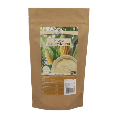 PIĘĆ PRZEMIAN Mąka kukurydziana bezglutenowa 500g