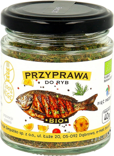 PIĘĆ PRZEMIAN Przyprawa do ryb bezglutenowa BIO 40g