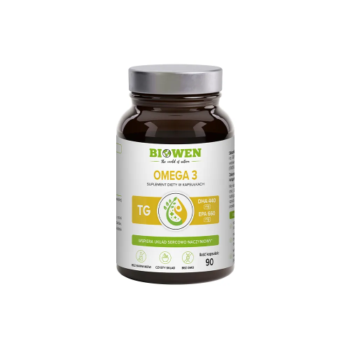 BIOWEN Omega 3 - 660 mg EPA, 440 mg DHA, 90 kapsułek