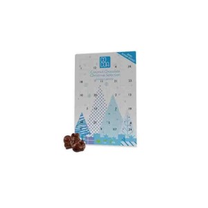 KALENDARZ ADWENTOWY Z CZEKOLADY KOKOSOWEJ BEZ DODATKU CUKRU BIO 180 g - COCOA