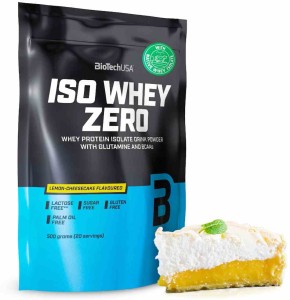 BioTech USA Iso Whey 500g bez laktozy o smaku lemon cheesecake