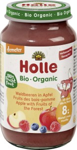JABŁKO - OWOCE LEŚNE BEZ DODATKU CUKRÓW OD 8 MIESIĄCA DEMETER BIO 220 g (SŁOIK) - HOLLE