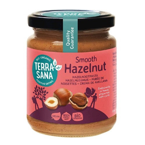 KREM Z ORZECHÓW LASKOWYCH PRAŻONYCH 100 % BIO 250 g - TERRASANA