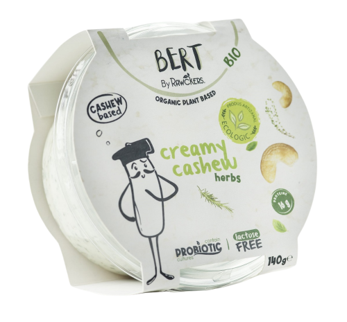 WEGAŃSKA ALTERNATYWA SERKA ŚMIETANKOWEGO Z ORZECHÓW NERKOWCA I ZIÓŁ BIO 140 g - BERT