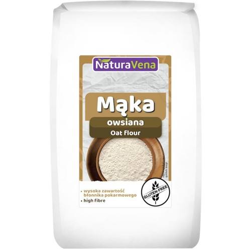 MĄKA OWSIANA BEZGLUTENOWA 400 g - NATURAVENA