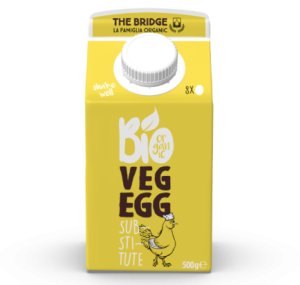 ROŚLINNY ZAMIENNIK 8 JAJ W PŁYNIE BEZGLUTENOWY BIO 500 g - THE BRIDGE