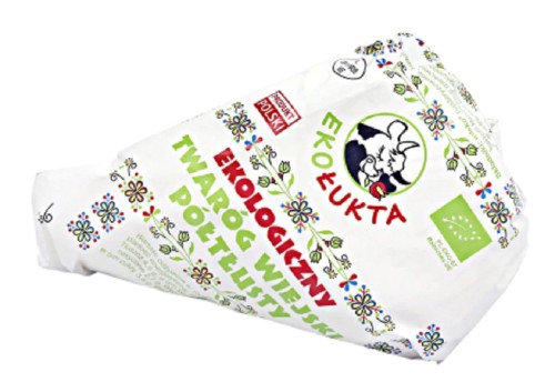 TWARÓG WIEJSKI KLINEK PÓŁTŁUSTY BIO (około 0,25 kg) - EKO ŁUKTA
