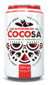 WODA KOKOSOWA Z SOKIEM Z ARBUZA 330 ml - DIET-FOOD (COCOSA)