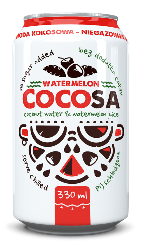 WODA KOKOSOWA Z SOKIEM Z ARBUZA 330 ml - DIET-FOOD (COCOSA)