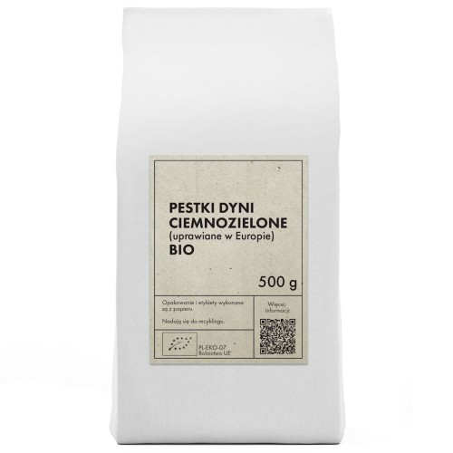 PESTKI DYNI CIEMNOZIELONE (UPRAWIANE W EUROPIE) BIO 500 g - THE PLANET