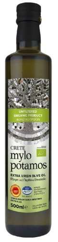 OLIWA Z OLIWEK EXTRA VIRGIN NIEFILTROWANA PDO KRETA BIO 500 ml - MYLOPOTAMOS