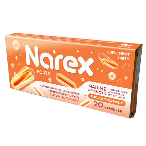 PROBIOTYK NARINE FORTE 20 KAPSUŁEK - NAREX