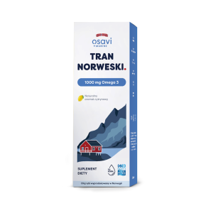 TRAN NORWESKI OMEGA-3 (1000 mg) O SMAKU CYTRYNOWYM 500 ml - OSAVI