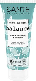 Gel douche Balance à l'aloe vera et à l'huile d'amande Eco 200 ml – Sante