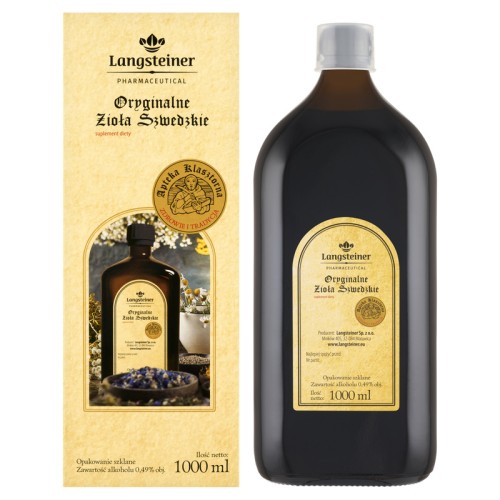 Oryginalne Zioła Szwedzkie 1000ml LANGSTEINER