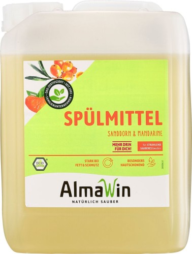 PŁYN DO MYCIA NACZYŃ ROKITNIKOWO - MANDARYNKOWY (KONCENTRAT) ECO 5 L - ALMAWIN