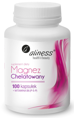 Gechelateerd magnesium + vitamine B6 Aliness 100 capsules