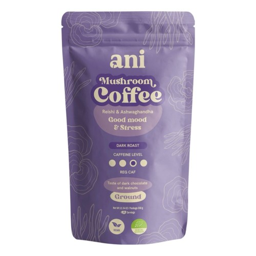 KAWA MIELONA ARABICA Z REISHI I ASHWAGANDHĄ BIO 350 g - ANI