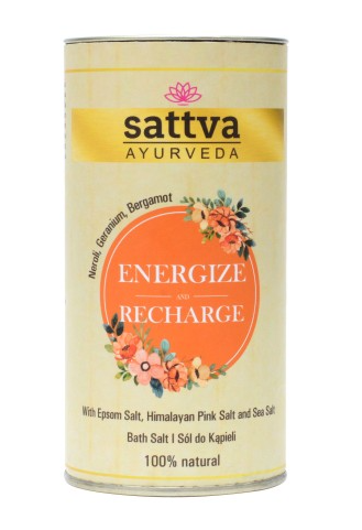 SÓL DO KĄPIELI ENERGIZE AND RECHARGE 300 g - SATTVA (AYURVEDA)
