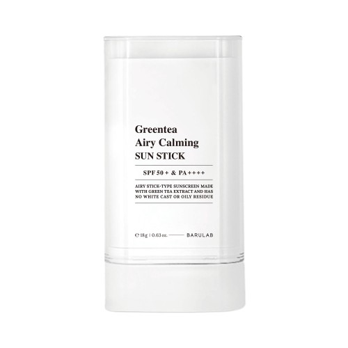 KREM PRZECIWSŁONECZNY KOREAŃSKI W SZTYFCIE ZIELONA HERBATA SPF 50+ 18 g - BARULAB