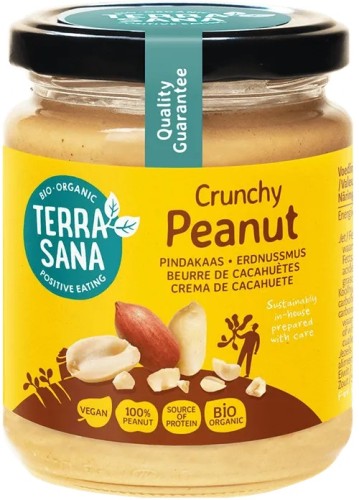 KREM Z ORZESZKÓW ZIEMNYCH PRAŻONYCH 100 % CRUNCHY BIO 250 g - TERRASANA