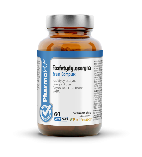 FOSFATYDYLOSERYNA BRAIN COMPLEX BEZGLUTENOWA 60 KAPSUŁEK - PHARMOVIT (CLEAN LABEL)