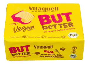 SMAROWIDŁO ROŚLINNE BEZ OLEJU PALMOWEGO (VEGAN BUTBETTER) BIO 250 g - VITAQUELL
