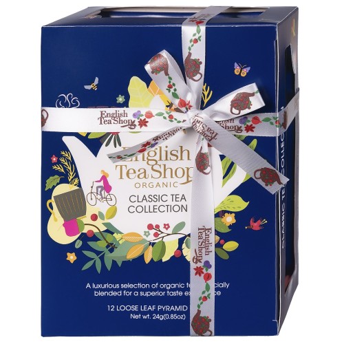 Zestaw herbat Classic Tea Collection Blue - 12 piramidek BIO ENGLISH TEA SHOP