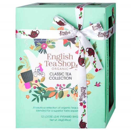Zestaw herbat Classic Tea Collection Mint - 12 piramidek BIO ENGLISH TEA SHOP