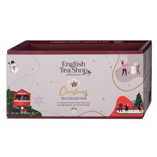 Zestaw Christmas Tea White 6 piramidek w 6 różnych smakach BIO 12 g BN ENGLISH TEA SHOP