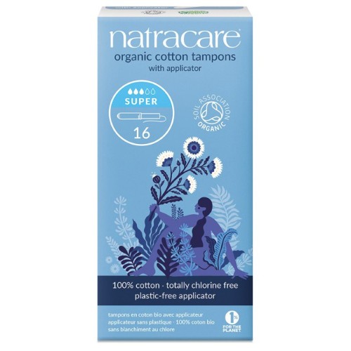 Tampony higieniczne z aplikatorem super BIO 16 szt. NATRACARE