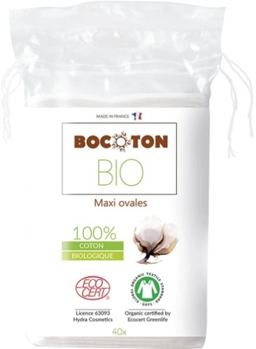 Płatki kosmetyczne, owalne 40szt BIO BOCOTON