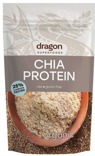 Białko chia, 25% białka bez dodatku cukru, bezglutenowe BIO 200 g DRAGON SUPERFOODS