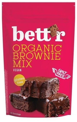 Mieszanka na ciasto brownie wegańska bezglutenowa BIO 400 g BETTR