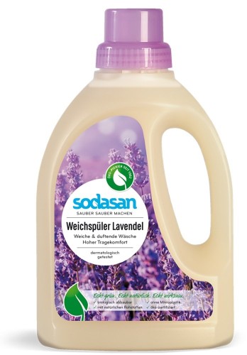 Płyn do płukania tkanin lawenda BIO 750 ml SODASAN