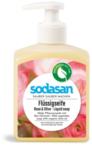Mydło w płynie różano - oliwkowe BIO 1000 ml SODASAN