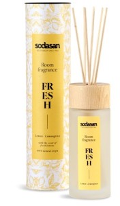 Odświeżacz powietrza cytrynowy z patyczkami BIO 200 ml SODASAN