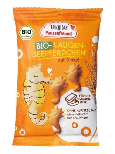 Bułeczki w styl bawarski w kształcie koników morskich, orkiszowe BIO 90 g FRUCHTBAR