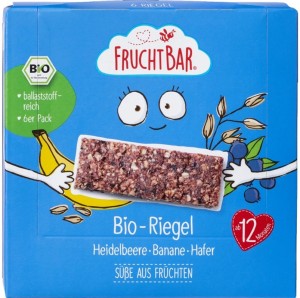 Batony zbożowe borówka, banan, owies powyżej 12 miesięcy 6x BIO 23 g FRUCHTBAR