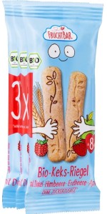 Ciasteczka orkiszowo-pszenne malina, truskawka, jabłko powyżej 8 miesięcy 3x BIO 30 g FRUCHTBAR
